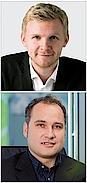 Die Zfx-Geschäftsführer Oliver Werschky (oben) und Andreas Geier konnten ...